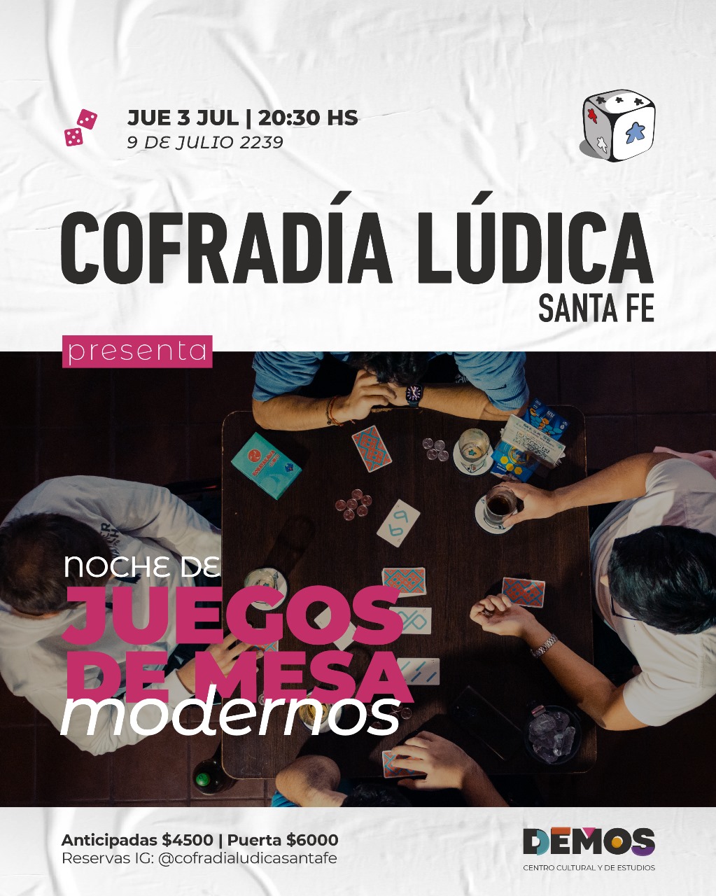 Noches de Juegos de Mesa Modernos en DEMOS
